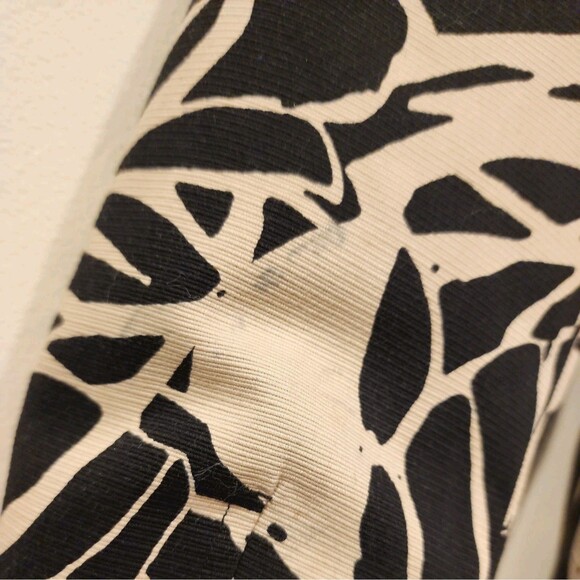 Anne Klein Jacket Blazer Womens Size 8 Black Tan 100% Cotton Career Office Cute - Picture 10 of 11